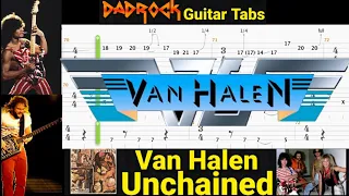 Unchained - Van Halen - Guitar + Bass TABS Lesson