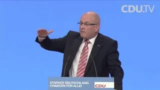 Die Rede von Volker Kauder auf dem CDU-Parteitag in Hannover