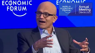 A Conversation with Satya Nadella, CEO of Microsoft | Davos 2023