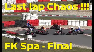 Last lap Chaos after a kamikaze type overtake !!!  FK Belgium Spa Francorchamps - Final