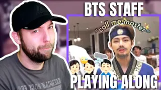 Bighit Staffs Playing Along / Teasing BTS and Back REACTION