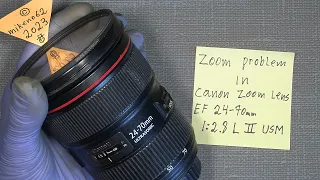 Zoom problem In Canon Zoom Lens EF 24-70mm 1:2.8 L II USM  ( One broken part )   Birthday video :-)