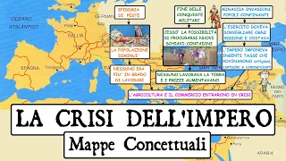 📚 LA CRISI DELL'IMPERO ROMANO, II sec. d.C. - Mappe Concettuali da scaricare ⬇