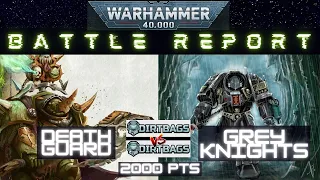 Grey Knights VS Death Guard warhammer 40k battle report