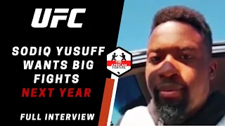 UFC Featherweight Contender Sodiq Yusuff Wants Big Fights Next Year | Full Interview