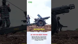 Meriam M-48 76mm TNI sudah kategori Buyut. #shorts #shortvideo #tni