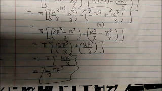 Proving The Volume of Sphere is 4/3 πr³