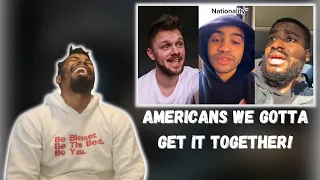 AMERICAN REACTS TO What's The Dumbest Thing an American Has Ever Said To You? | Part 1