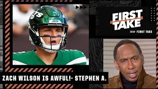 Zach Wilson is AWFUL, he's not worthy of being the No. 2 pick - Stephen A. | First Take