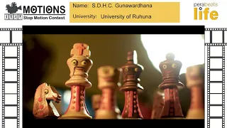 The Lonely Pawn - S D H C Gunawardhana  (Perabeats stop-motion contest 2020)