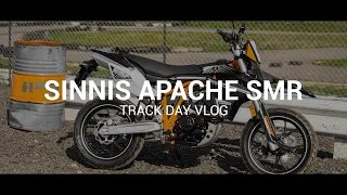 SMR Vlog at Track Sinnis Apache 125cc SMR Walkaround Supermoto Track Ride