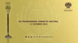 NA PROGRAMMING COMMITTEE MEETING, 27 October 2022