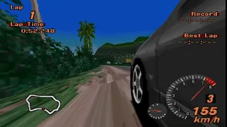 Gran Turismo 2 A-Spec - Replay Camera test (Free Run) - Tahiti Road