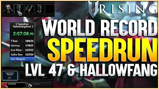 V Rising Speedrun ~2 hours to Iron Weapon & Hallowfang Full