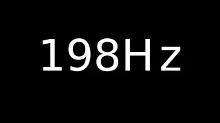 Speaker Sound Test 198Hz