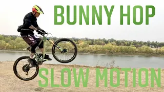 Bunny hop slow motion | MTB | Santa Cruz Bronson 2020