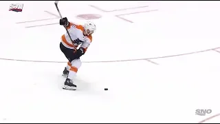 Claude Giroux slap shot shootout goal vs. Toronto Maple Leafs