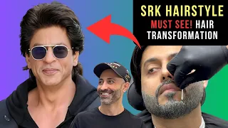 Inspired Shah Rukh Khan Hairstyle 2024 - Men's Haircut Tutorial - Bollywood