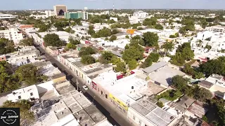 Merida Mexico Drone Footage in 4K - Merida Yucatan Mexico From Above