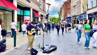 Grafton street Dublin Ireland July 2023| 4K walking tour | UHD 60fps