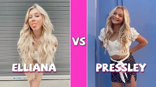 Elliana Walmsley Vs Pressley Hosbach TikTok Dance Battle (June 2021)