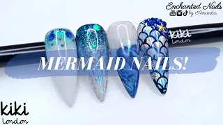 Mermaid Nails | Builder Gel Nail Tutorial using Kiki London Easy Build Up Gel