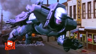 RoboCop 3 (1993) - RoboCop's Jetpack Scene | Movieclips