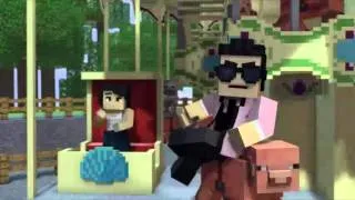 Minecraft and Gangnam Style Mashup