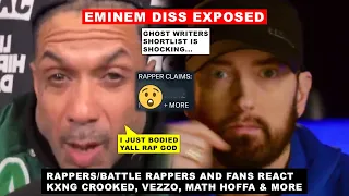 Benzino Eminem DISS Ghostwriters EXPOSED | Crook, Vezzo, Math Hoffa and More React to Rap Elvis DISS