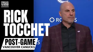 Rick Tocchet Reacts to Vegas Win vs. Canucks, Jack Eichel & Canucks Trading for Nikita Zadorov