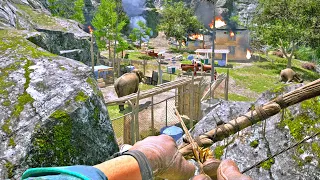 Proper Way to Clear an Outpost in Far Cry 4 | 4K 60FPS Max Graphics