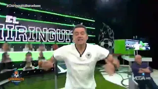 Tomás Roncero bailando el mambo del 2-8 (FC Barcelona vs Bayern Munich UCL)