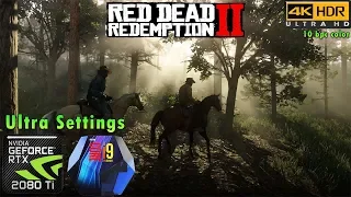 Red Dead Redemption 2 4K | HDR | DX12 | Ultra Settings | RTX 2080 Ti | i9 9900k 5GHz