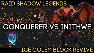 Ice Golem Block Revive Challenge - Conquerer VS Inithwe Bloodtwin (Clan Quest) | RAID Shadow Legends