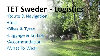 TET Sweden: costs, navigation, accommodation, kit list