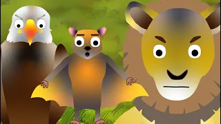The Birds the Beasts and the Bat | Fables | Kids Songs and Moral Stories