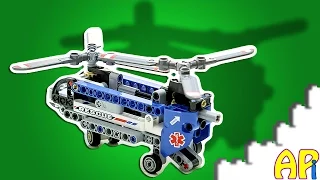 Lego Technic Twin-Rotor Helicopter 42020 Stop Motion Build review