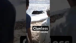 What could happen when clueless driver take SUV to the beach? 😂