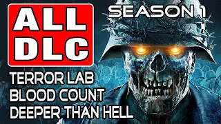 TERROR LAB, BLOOD COUNT, DEEPER THAN HELL - Zombie Army 4 - DLC SEASON 1 Full Walkthrough Longplay