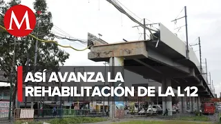 Reforzamiento de columnas en Línea12 del Metro de CdMx, con 9% de avance: Sobse