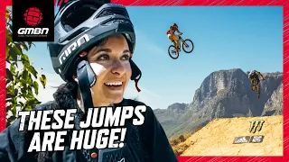 Riding The Worlds BIGGEST Freeride Jumps! | Veronique Sandler Rides DARKFEST 2022