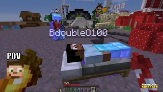 "Gotta shreep!" BDouleO100 Bdubs, the Master of Sleep, the Cleanser of Night! Hermitcraft #shorts