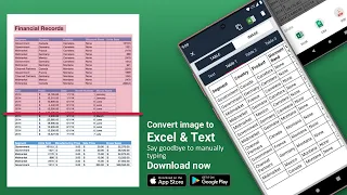 My Document Scanner [OCR]  | Convert image to Excel, CSV & PDF