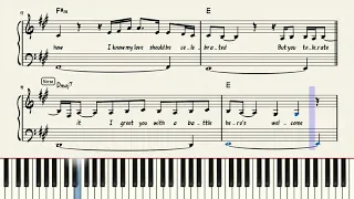 Tolerate It - Taylor Swift | Piano Sheet Music (w/lyrics)