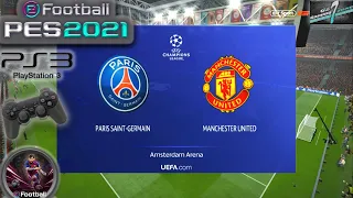 PSG Vs Manchester United UCL Group Stage eFootball PES 2021 || PS3 Gameplay Full HD 60 Fps