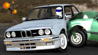 BeamNG.Drive Mod : BMW M3 E30 & Stig Driver (Crash test)