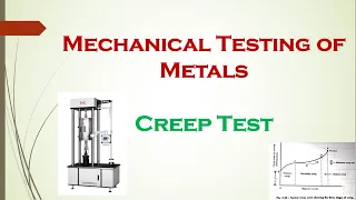 5.10 Creep Test | Stages during creep | Destructive Testing Methods