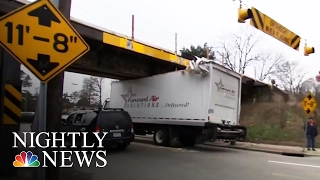 This Bridge Continues Wreaking Havoc on Unsuspecting Truck Drivers | NBC Nightly News