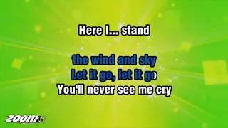 Idina Menzel - Let It Go - Karaoke Version from Zoom Karaoke