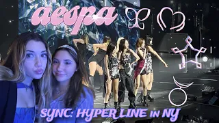 seeing aespa sync: hyper line concert in NY!